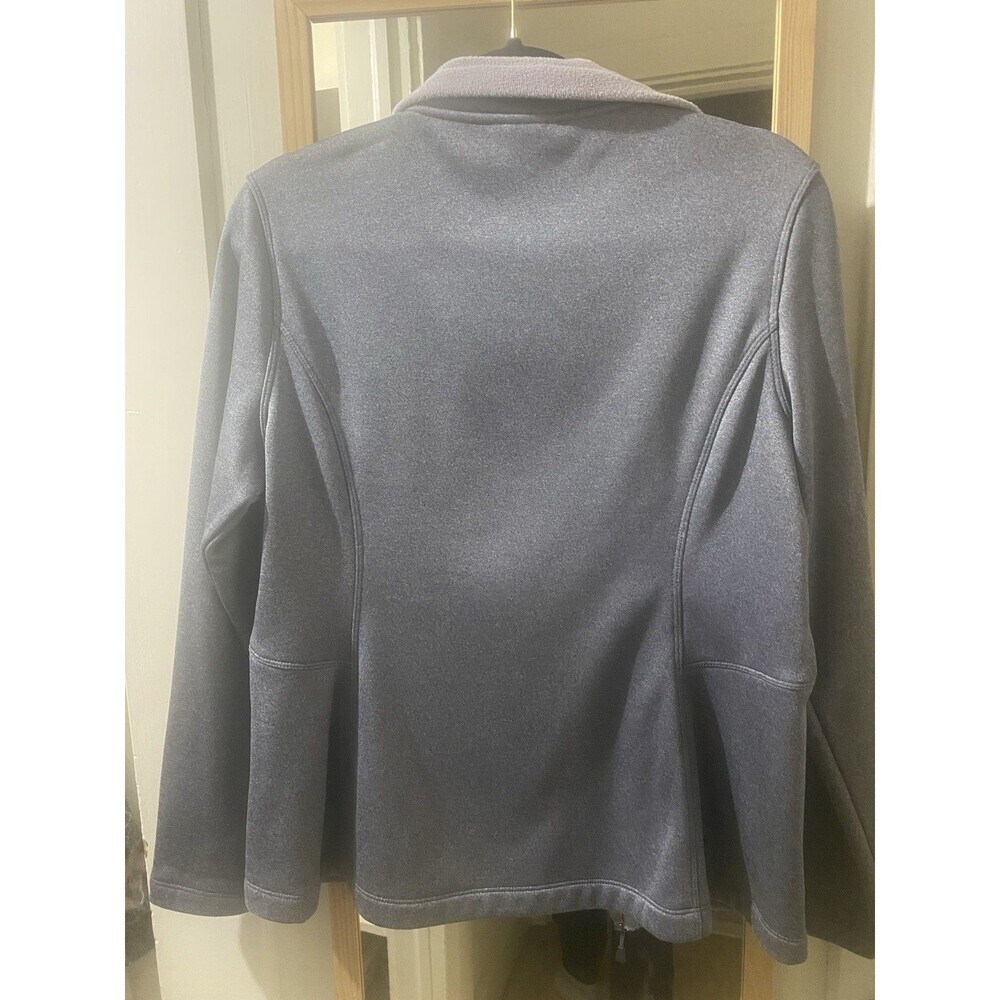 The North Face Women's Gray Zip Jacket Lined Mid-Length Size L Long Sleeve - Picture 3 of 5